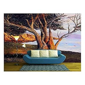 Very Nice Small Scale Oil Painting on Canvas - Removable Wall Mural | Self-Adhesive Large Wallpaper - 66x96 inches