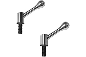 BE-TOOL Clamping Lever Handle Aluminum Alloy Adjustable Clamping Lever Handle Quick Release Locking Rotating Bolt Knob for Lathe Machine, Woodworking Machinery, Packaging Machinery(Metric M12)