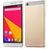 Padgene New Version Vogue 6" Android 5.1 Unlocked Smartphone, 4 Cores, Dual Sim, Dual Camera, 2G / 3G GSM Touchscreen Smartphone ( Case Included ), Gold