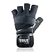 Weight Lifting Gym Gloves by True Fitness - Workout, Exercise, Crossfit Training, Bodybuilding, For Men & Women - Making Exercise a Lifestyle (L)