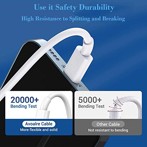 iPhone Fast Charger Cable, [Apple MFi Certified] 2 Pack 6.6FT iPhone