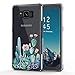 Galaxy S8 Active Case,Samsung Galaxy S8 Active Case with Flower,LUOLNH Slim Shockproof Clear Floral Pattern Soft Flexible TPU Back Cover for Samsung Galaxy S8 Active (Cactus flower)