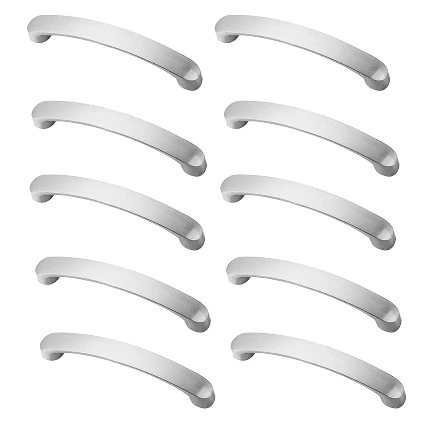 JNRFTY Pack of 10 Cabinet Pulls,Aluminum Alloy Drawer Pulls,Hardware Drawer Pulls Cabinet Door Handles for Home Kitchen Door Drawer Cabinet Hole Center 128MM
