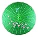 Festcool Asian Parasol Umbrella Fabric Hand-painted Chinese Japanese (green)