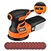 TACKLIFE Orbital Sander 5-Inch with 12Pcs Sanding Discs, Variable Speed Random Orbit Sander for DIY - PRS01A