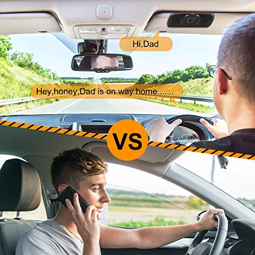 Aigoss Bluetooth Car Speakerphone for Cell Phone, Wireless Car Speaker