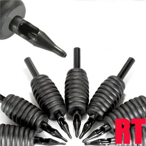 9 Round 1" Disposable Tattoo Grips Tubes 9RT Plastic Tattoo Grips Tips (10 Pieces)