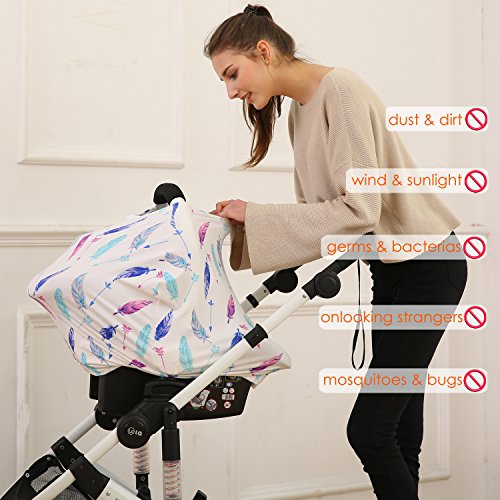 4 Hicoco+Nursing+Breastfeeding+carseat+Feather