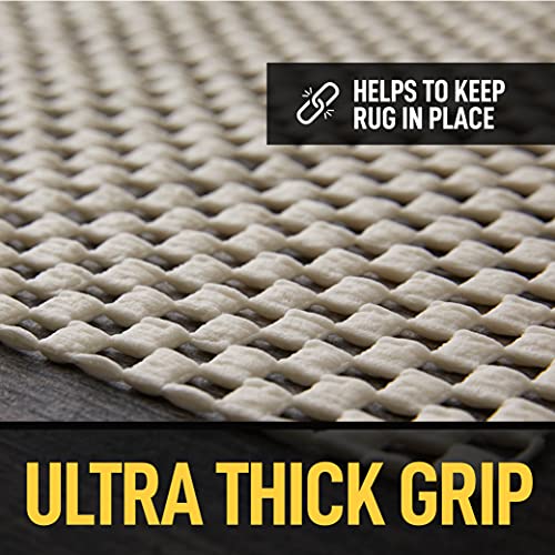 Grip Master 2X Extra Thick Area Rug Pad Grippers, 2.5 x 9 Feet