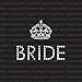 Simple Bride Crown Iron On Rhinestone Crystal Tshirt Transfer by Jubilee Rhinestones