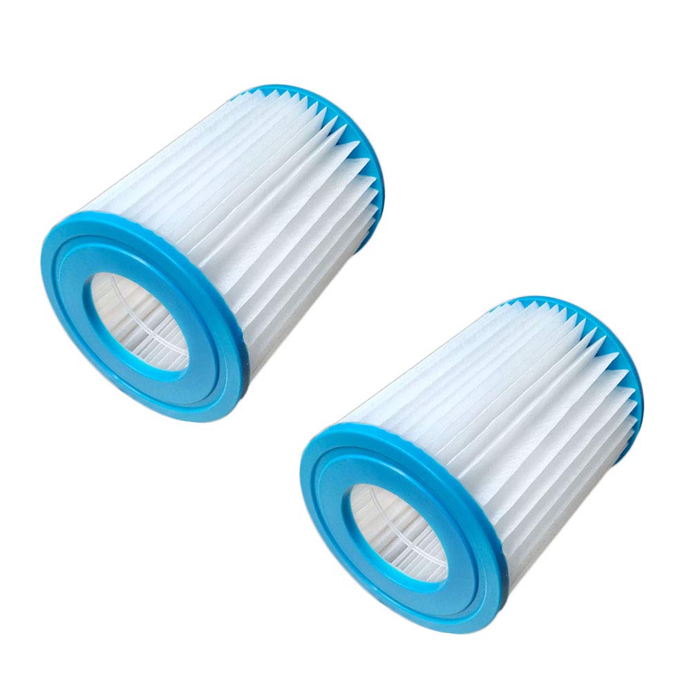 MA 2Pcs Pool Filter Cartridge Replacement Swimming Pool Filter for Bestway Flowclear Size I Filter Cartridge, Blue-White, 8 x 9 cm