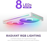NZXT F280 RGB Core 280mm Single-Frame Fan Unit with 2 x 140mm RGB Fans view 6