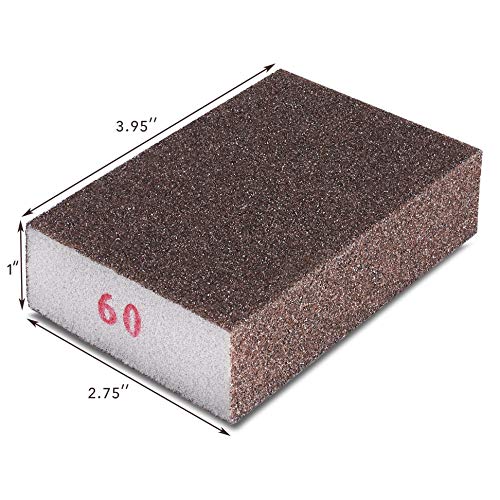 Sanding Sponges 6 Pack by Addicted DEPO - Sanding Block Assortment for Wall - Foam Drywall Sand Blocks - Reusable Sandpaper Sponge Pads for Wood - Fine, Medium & Coarse Grit (60/80/100/150/180/220) - Thumbnail 5