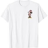 Disney Minnie Mouse Classic Polka Dot Dress Pocket Logo T-Shirt