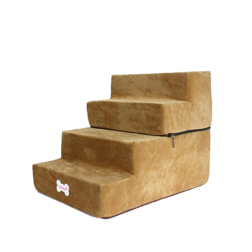 Large 4-Dog Paso Mascota portátil Escaleras extraíbles Lavables