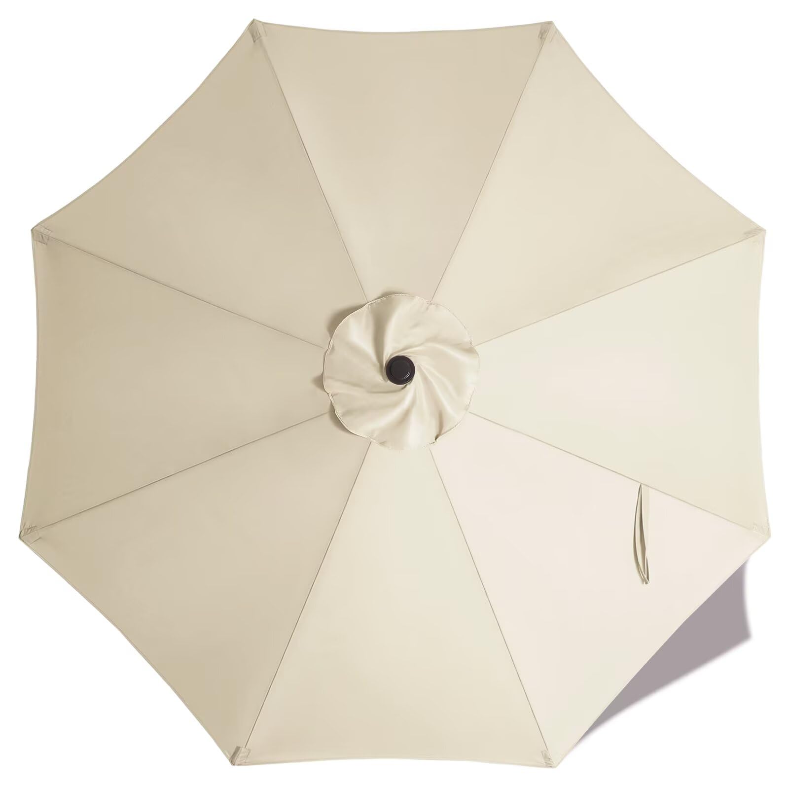 ABCCANOPY 9ft Outdoor Umbrella top Patio Umbrella Market Umbrella Canopy with 8 Ribs(Light Beige-05A)
