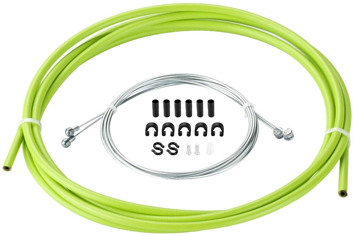 Chooee Universal Bicycle Brake Cable Housing Kit for Mountain Bike or Road Bikes,Standard Green