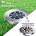 Solar Ground Lights - 8 LED Garden Lights Outdoor Waterproof Patio Lights for Lawn,Pathway,Yard,Driveway,Step and Walkway - 8 Pack White