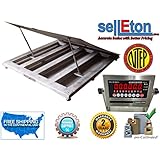 Selleton Ntep 48" X 48" 4' Industrial Lift-Up Top Stainless Steel Washdown Floor Scales