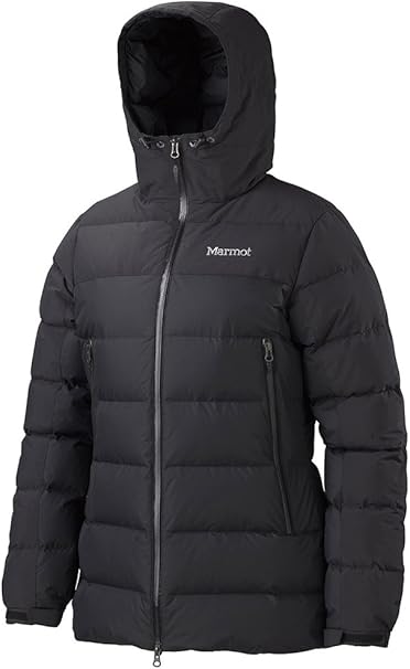 Amazon Com Marmot Mountain Down Jacket Women S Black L Clothing