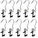 Set of 10 Laundry Hooks Pins Boot Hanger Hold Hanging Clips Home Travel Portable