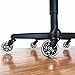 Caster Chair Wheels Office Replacement Set of 5 | FIT IKEA Chairs ONLY Rollerblade Style 3 Inch by Clever Casters | No Floor Mat Heavy Duty Protection for Hardwood Tile (10 mm)
