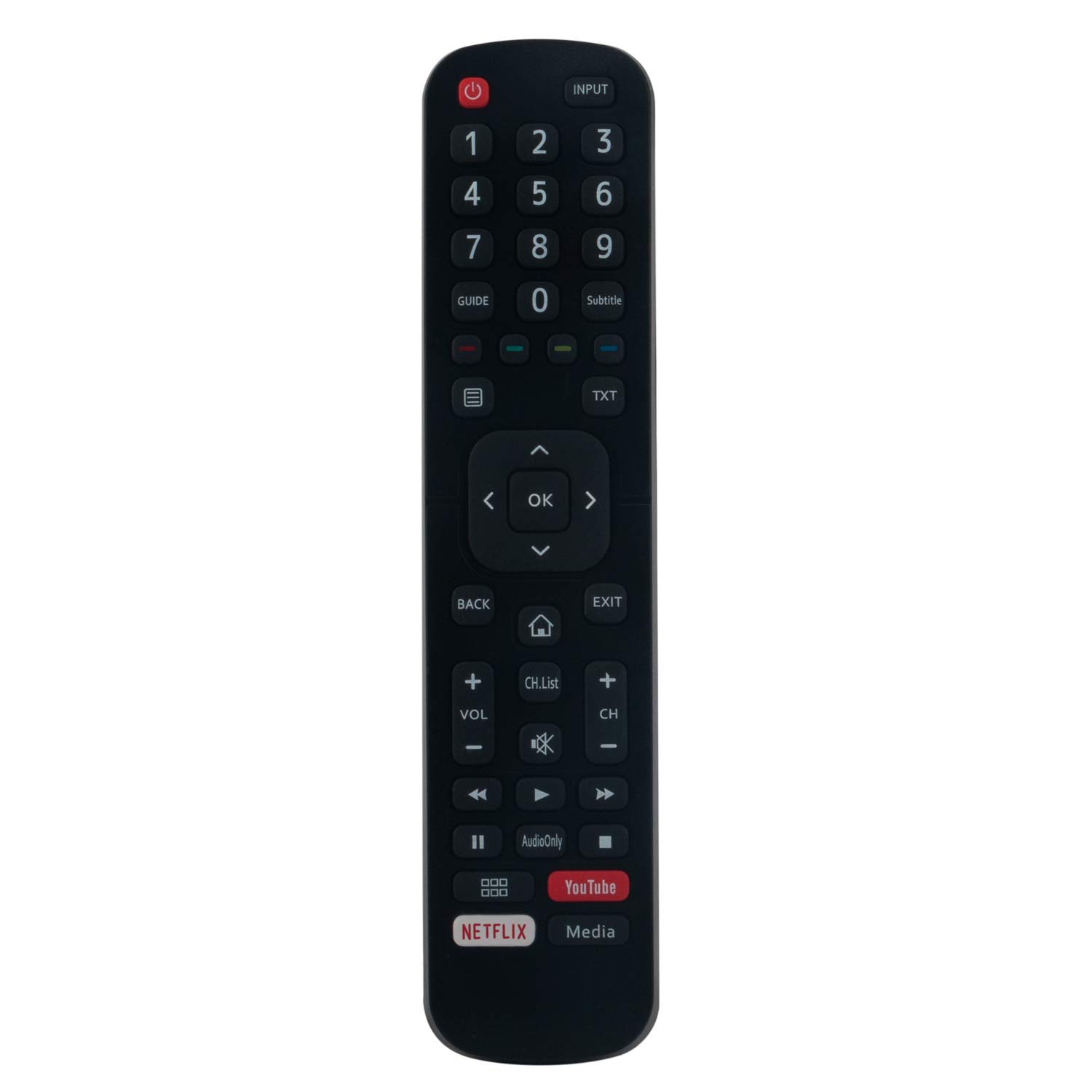 VINABTY EN2BB27HB Remote Control replaced fit for HISENSE TV H32AE5500 H39AE5500 H43AE5500 H65AE6030 H55AE6030 H50AE6030 H43AE6030 H32A5600UK H39A5600UK H43A5600UK H43A5600