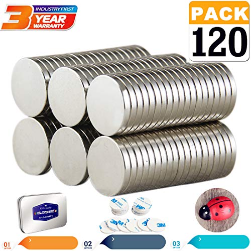 Round Refrigerator Magnets,Disc Round Office N52 Magnets,Handcraft Crafts Magnes Premium Brushed Nickel for Fridge,Whiteboard,Dry Erase Board in Home,Kitchen,Office,School (Super Kit, D10X2mm)