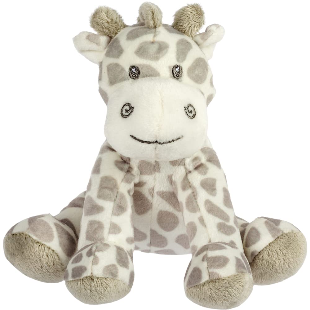 Suki Gifts, Bing Bing Giraffe Plush Toy with Rattle, Grey 10167, 15 cm
