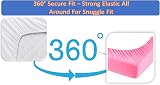 Sasma Home 4 x Moses Basket Fitted Sheets 100% Cotton White 75x35 cm view 5