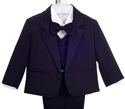Dressy Daisy Kids Boy' 5 Pcs Set Formal Tuxedo