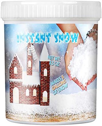 Fstoption Fake Magic Instant Snow Powder, Makes 5 Gallons of Artificial Snow, for Science Activities, Parties, Wedding, Christmas Decorating