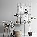 Kaforise Wire Wall Gird Panel, Frameless Inspirational Quotes Photo Artwork Display, 4 Nails, Size 31.5