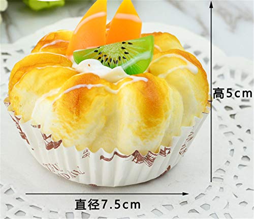 image for Skyseen 6Pcs Realistic Artificial Fake Cake Cupcake Bread Dessert Mode