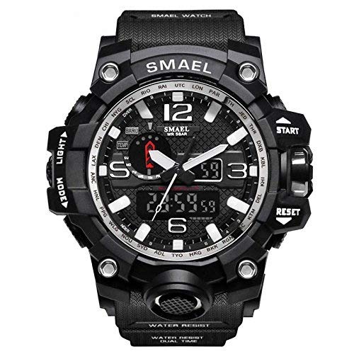 Smael Digital and Chronograph Black Dial Mens Watch