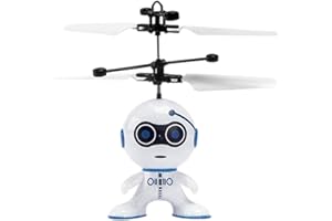 Flying Robot Games – Helicopter Robot Drone | Induction Airplane Toy | USB Rechargeable Remote Control | Infrared Sensor for 