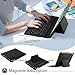 IVSO New iPad 9.7 2018 Case with Keyboard, Ultra-Slim Portable Detachable Wireless Keyboard Case with Stylus Holder for New iPad 9.7 2018/2017/iPad Pro 9.7/iPad Air 2/iPad Air Tablet (Black)