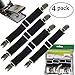 BSLINO® 4pcs/Set Sheet Band Straps Suspenders Adjustable Bed Sheet Corner Holder Elastic Straps Fasteners Clips Grippers Mattress Pad Cover Fitted Sheet Bed Suspenders Twin Queen King Heavy Duty