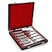 Swan Harmonica Set of 12. 10 Hole, 20 Tone  Diatonic Blues Harp Harmonicas -  Plays in 12 Keys. Chromed Silver & Black. Comes with Luxury Gift Box.