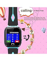 Kids GPS Tracker Smart Watch for Girls Boys Anti Lost SOS Waterproof Outdoor Remote Wrist Watches with Flashlight