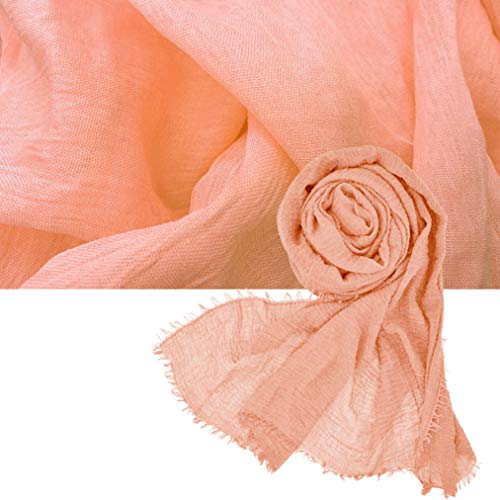 Wobe 3 Pcs Women Soft Cotton Hemp Scarf Shawl Long Scarves, Travel Sunscreen