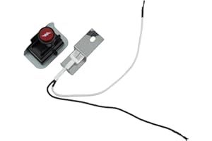 Gas Grill Ignition Kit Replacement for Weber Q120 Q220 Series, Compatible with Part Number 80475, Heat-Resistant Silver Ignit