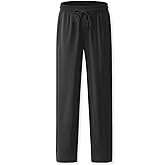 Eleven's Kingdom Boys Sweatpants Size 14-16 Black Boys Pants with Drawstring and Pockets,Open Bottom Boy Athletic Pants Joggers Size 14-16 for Sports Outdoors Black XL
