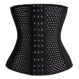 KSKshape Waist Tummy Trainer Body Shaper Corset Girdle Cincher Large Black