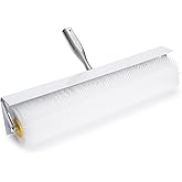 Spiked Roller for Self Leveling Concrete, 500x100mm, 21mm Spikes | Epoxy Spike Roller, Bubble Removal Tool for Floor Leveling, 21mm Nylon Needles, Splash Guard Included, Durable for Concrete