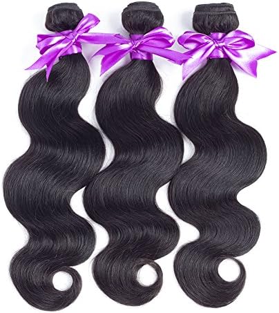 Brazilian Virgin Hair 3 Bundles Body Wave Hair Extension 100% Unprocessed Human Hair Weave 100g Hair Weft Natural Color