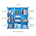 HOMFA Kid's Toy Storage Organizer, Bulk Storage 9 DIY Large Bins Closet Cabinet Display Modular, Multi-Functional Cubes for Toys, Clothes, Books etc, Cartoon Pattern Plastic