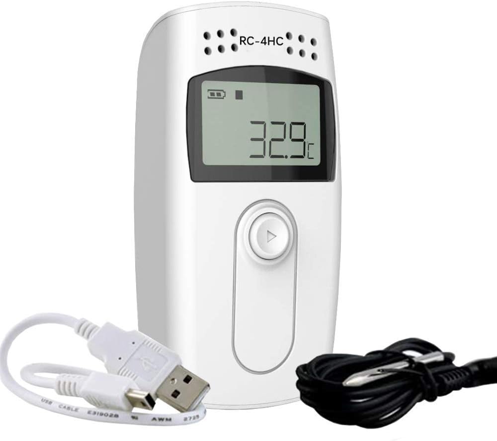 Therm Digital Temperature Data logger USB LCD Screen 16000 Readings External Sensor RC-4HC Datalogger Recorder With Free Win or MAC Software (10Pcs)