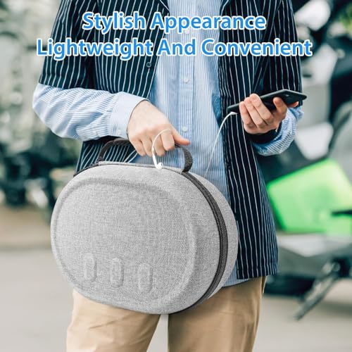 Odluzy Hard Carrying Case for Meta Quest 3, Portable Protection Accessories for Oculus Quest 3, Compact design, Multiple Compartments (Grey)