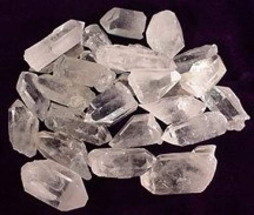 Raw Unpolished Brazilian Quartz Crystal Points Healing Stones Metaphysical One Pound Medium Sized